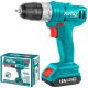 TOTAL CORDLESS DRILL Li-ion 12V / 1.5Ah / 20Nm (TDLI1211) This product can be used with Plastic and Metal. Not for concrete and Stones