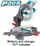 Lithium-Ion MITRE saw 20V -battery and charger is not included 