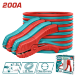 Total Booster Cable 200AMP – 2.5m Jump Start Cable (PBCA12001)