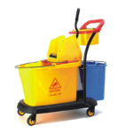 عربة تنظيف بمكبس مزدوج مع دلاء متعددة السعة | ChaoBao