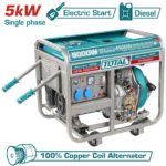 Diesel Generator 5.0kW | 9HP - 15L Single Phase (TP450001)