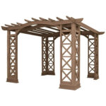 برجولا بسقف مقوّس – 3.6×3.6 متر