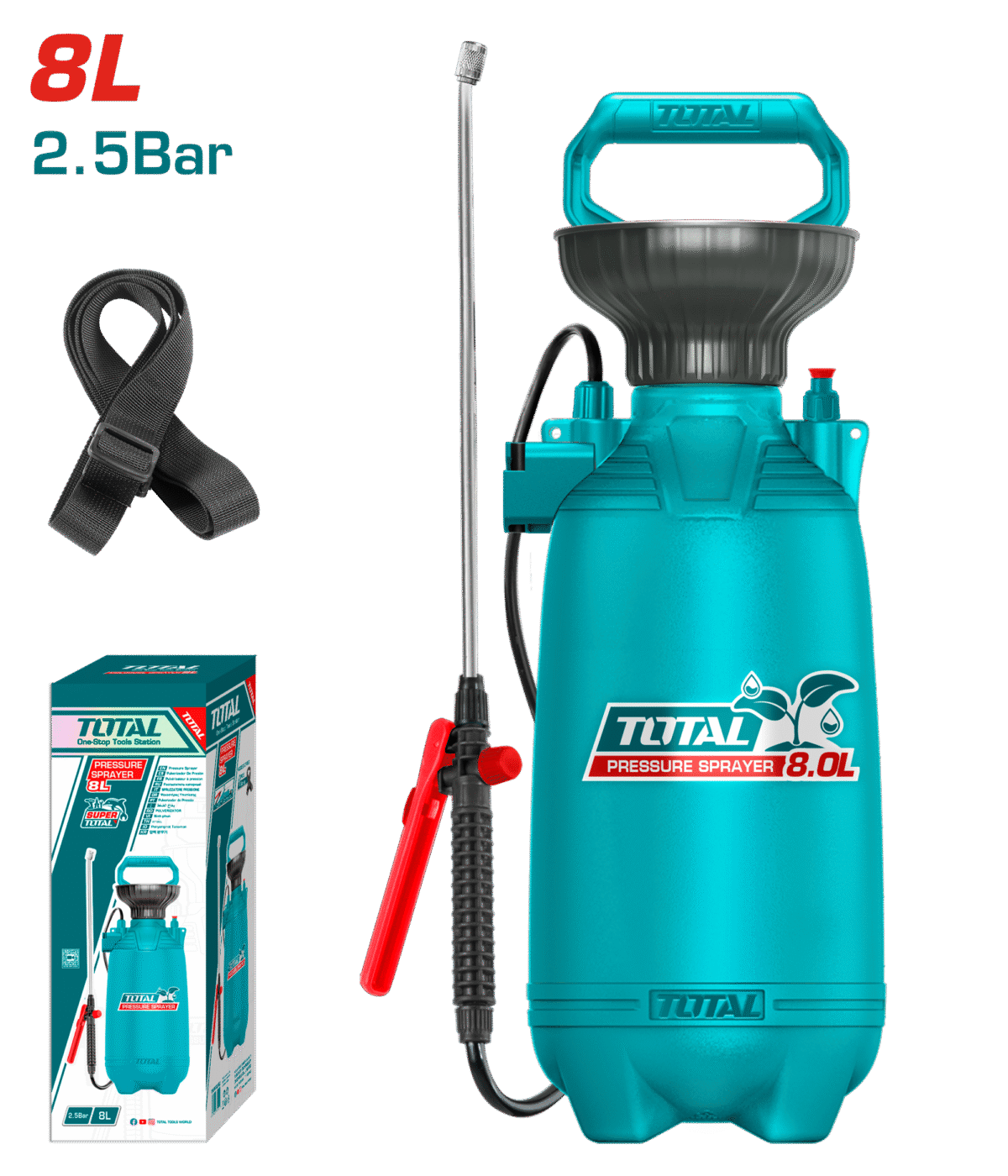 TOTAL Pressure Sprayer 8L (THSPP30802)
