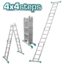 Total Multi-purpose aluminum ladder 4x4 (THLAD04441)