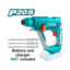 TOTAL Cordless Rotary Hammer SDS Plus 1.5J - 20V | Battery & Charger Sold Separately (TRHLI1601)