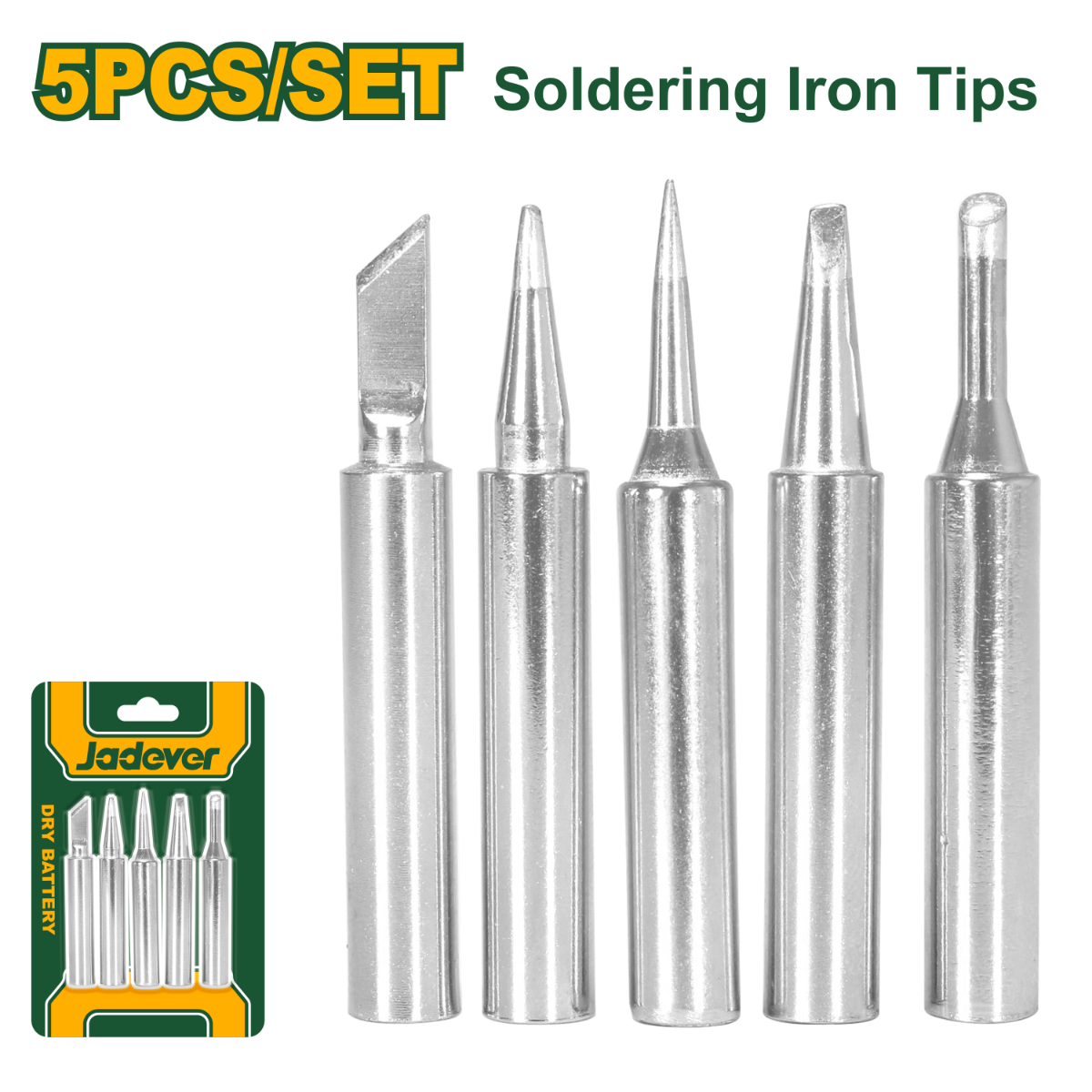 JADEVER Soldering iron tips 5 Pcs  JDEL8943