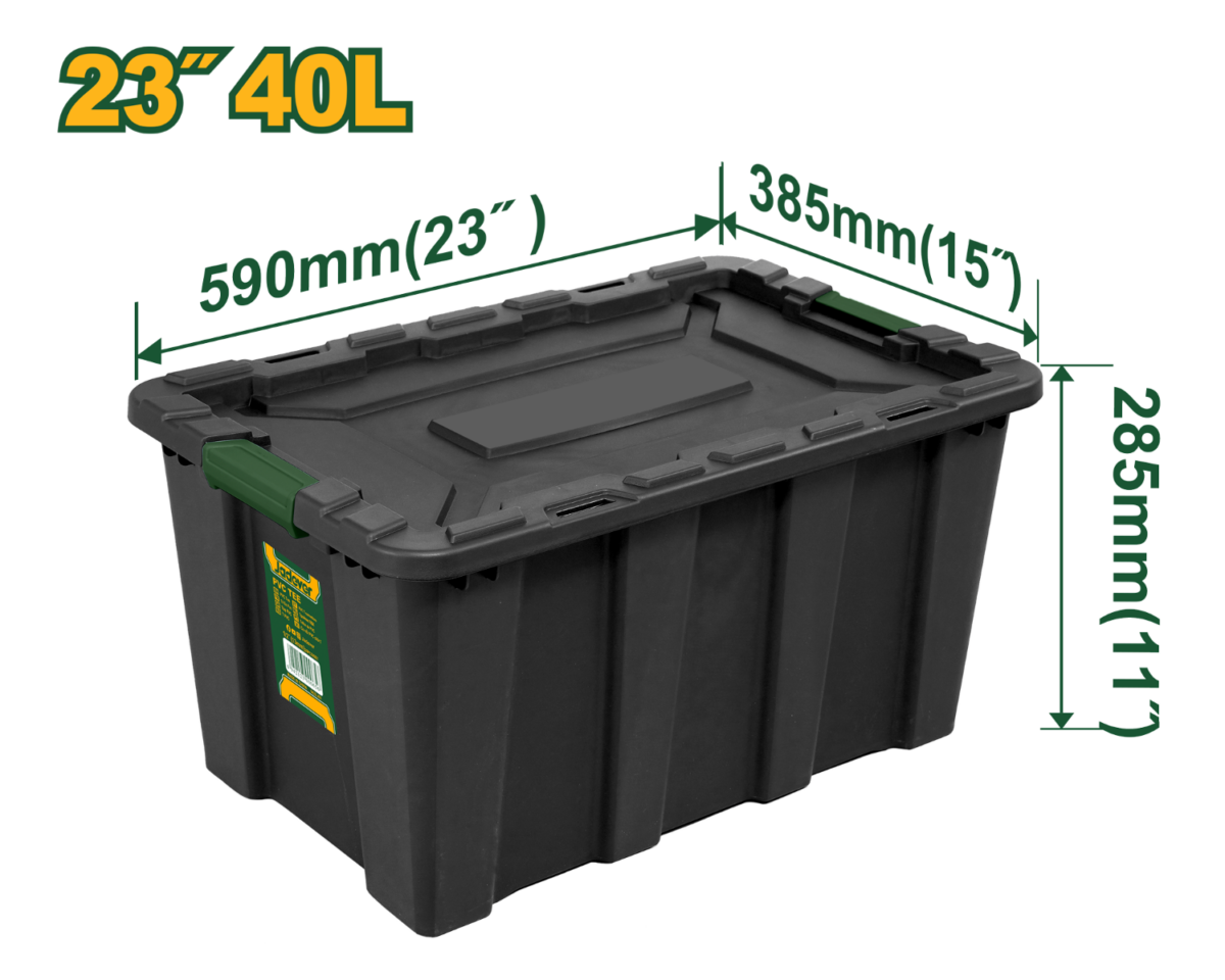 JADEVER Plastic Storage Box Size "23 - 40L JDTB3340