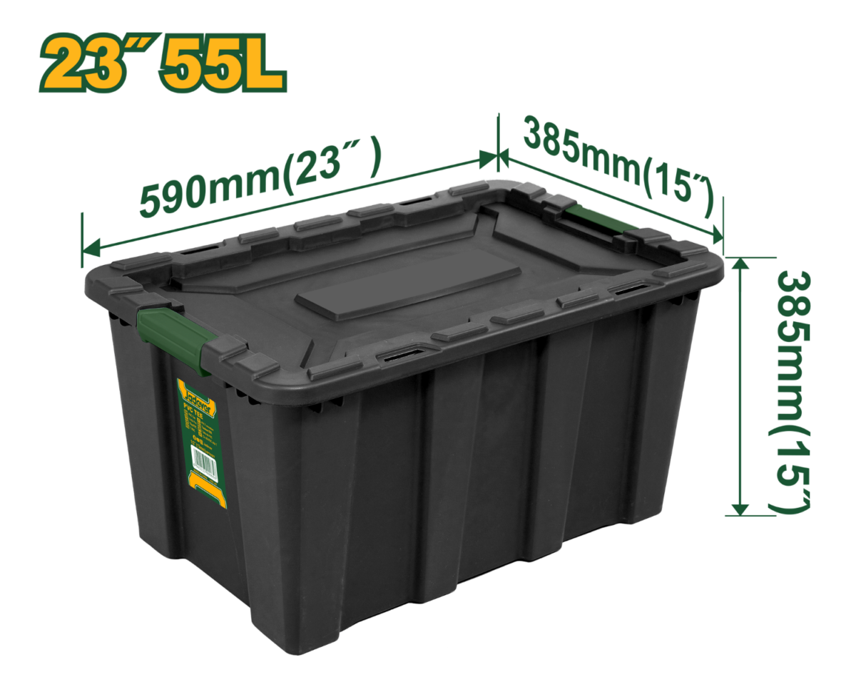 JADEVER Plastic Storage Box Size "23 - 55L JDTB3355