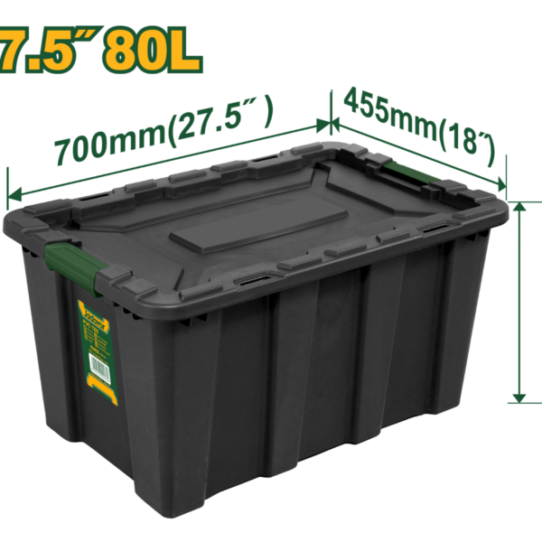 JADEVER Plastic Storage Box Size "27.5 - 80L JDTB3380