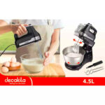 Decakila Hand Mixer 400W With 4.5L Stainless Steel Bowl (KEMX013B)