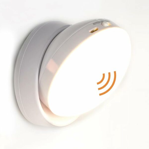 مصباح LED داخلي بمستشعر حركة قابل للشحن USB ودوران 360 درجة