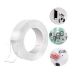 Nano Double Sided Tape High Power Washable Reusable Transparent Tape Self-adhesive 2M