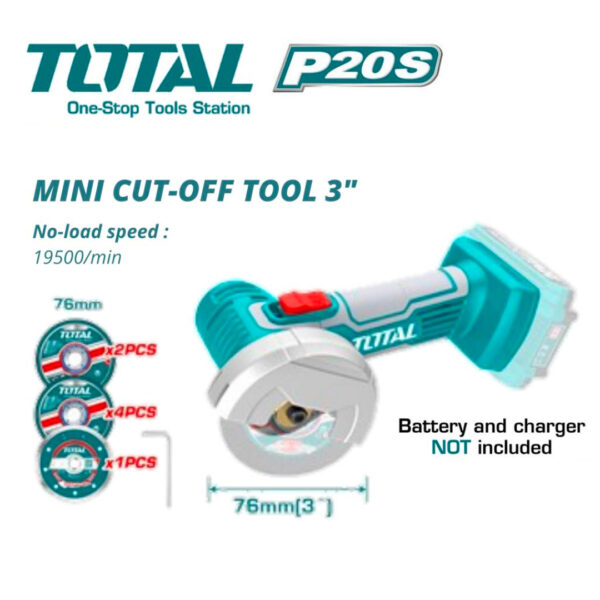 TOTAL LI-ION MINI CUT-OFF TOOL TAGLI7601