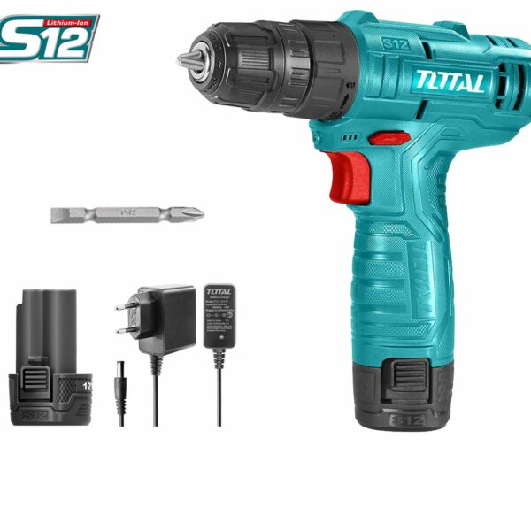 Lithium-ion cordless drill 12V with battery & charger (TDLI12415)