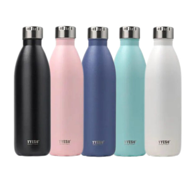 Stainless Steel Water Bottle, 750ML Vacuum Insulated Water Bottle, Reusable-Keep Hot & Cold-with for Work, Gym, Travel, Sports