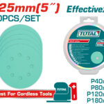 50قطعة ورق حف حفافة 125مم | 5إنش من توتال (TAC12505050)