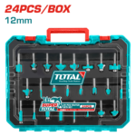 مجموعة 24قطعة من ضربات الفورمايكا بقطر 12ملم من توتال (TACSR12412)