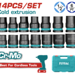 طقم 14قطعة بوكس 1/2إنش من توتال (THISTD12141)