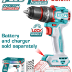 TOTAL Compact Brushless Cordless Impact Drill 66N.m | 20Volt Battery & Charger sold Separately (TIDLI206681)