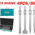 TOTAL 4PCs SDS Hex Chisel Set (TAC0304375)
