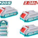 TOTAL P20S Lithium-Ion Battery Kit 20V | 2.0Ah X 3 (TOSLI240311)