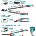 طقم مقصات حديقة 3قطع من توتال (THT1593301)