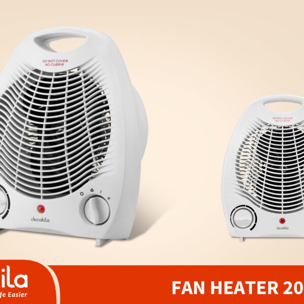 Decakila Fan Heater with Automatic Control Temperature 2000W (KEFH002W) صوبة كهرباء مع تحكم تلقائي في درجة الحرارة 2000واط من ديكاكيلا (KEFH002W)