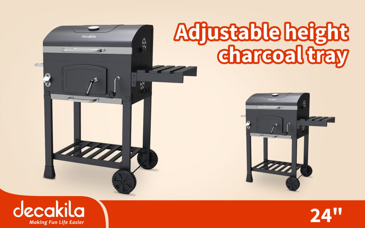 Decakila Charcoal BBQ Grill 24-Inch (KMCC008B)