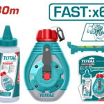 TOTAL Heavy Duty Chalk Line Reel - 30m, X6 Faster Retraction (THT666301)