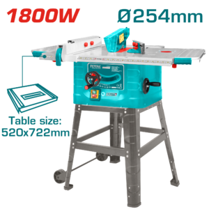 TOTAL Table Saw 1800W | 254x16mm (TS51825428) منشار طاولة 254x16ملم | 1800واط من توتال (TS51825428)