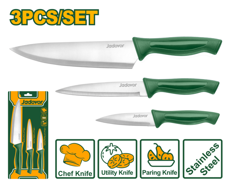 طقم سكاكين مطبخ 3 قطع من جادايفر (JDKKK1K31)