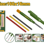 JADEVER Carpenter Pencil Set with Refills and Sharpener 160x16mm (JDMB3K06) طقم أقلام علام نجارين مع رؤوس رصاص إضافية ومبراة 160x16ملم من جادايفر (JDMB3K06)