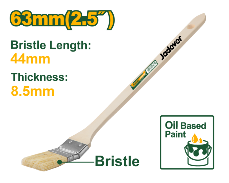 JADEVER Paint Brush with Curved Head 63mm | 2.5" (JDPE3325)