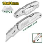 JADEVER Aluminum Folding Knife with 5 Extra Blades (JDSK9461)