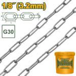JADEVER Medium Link Welded Chain 125m (JDTLT1B03) سلسلة روابط متوسطة ملحومة 125 متر من جادايفر (JDTLT1B03)
