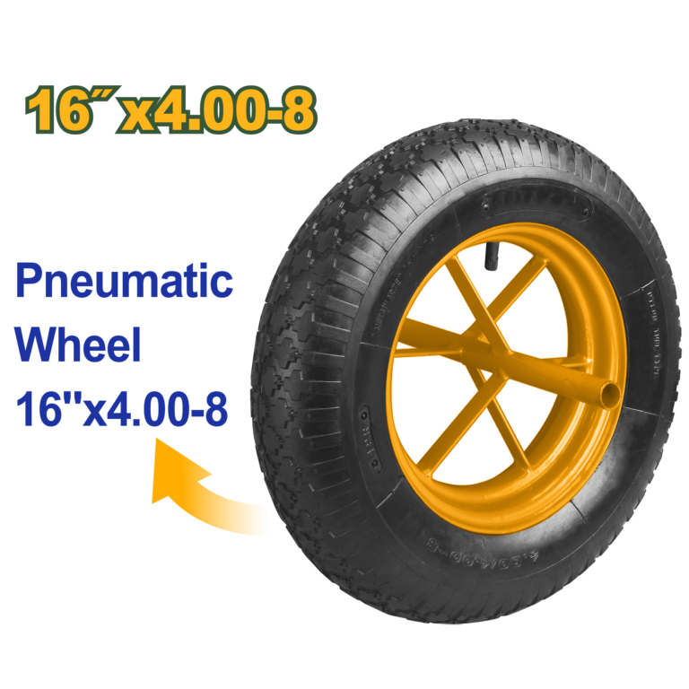 JADEVER Pneumatic Wheel 16"x4.00-8 (JDWL1301) عجلة عجلة هوائية لعرباية الباطون 16 إنش | 130 كجم من جادايفر (JDWL1301)