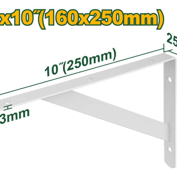 JADEVER Heavy Duty Shelf Bracket 25x16cm (JDZJ3325) حمالة رفوف ثقيلة 25x16 سم من جادايفر (JDZJ3325)