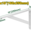 JADEVER Heavy Duty Shelf Bracket 25x16cm (JDZJ3325)