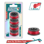 TOTAL 4PCs Line Spool Set 1.6mm (TALS1602) طقم بكرات خيط لماكينة قص العشب 4 قطع | 1.6 مم من توتال (TALS1602)