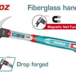 TOTAL Claw Hammer with Magnetic Nail Function 220g | 8oz (THCH61008)