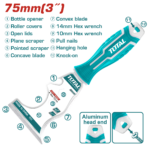 TOTAL Multifunction Putty Trowel 75mm | 3" (THT683606M) مشحاف متعدد الوظائف 75 مم | 3 إنش من توتال (THT683606M)