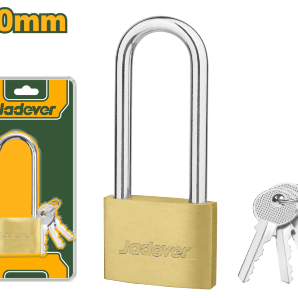 JADEVER Long Shackle Brass Padlock 50mm (JDPD2450)