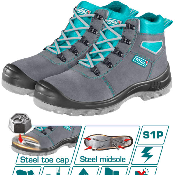 TOTAL Chamois Safety Boots | S1P Steel Toe & Anti-Static (TSP201S1P)