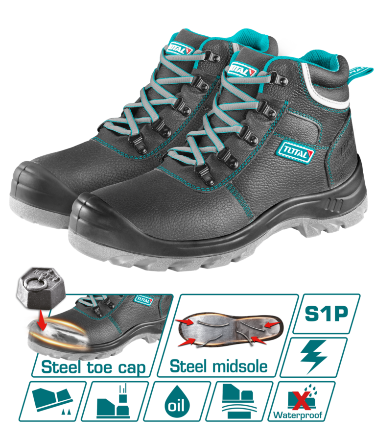 TOTAL Leather Safety Boots | Steel Toe & Anti-Static (TSP202S1P)