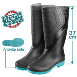 TOTAL Black PVC Rain Boots | Waterproof & Chemical Resistant (TSP302LAB)