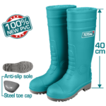 جزمة سيفتي PVC | مقدمة حديدية ومقاومة للماء من توتال (TSP302SB)