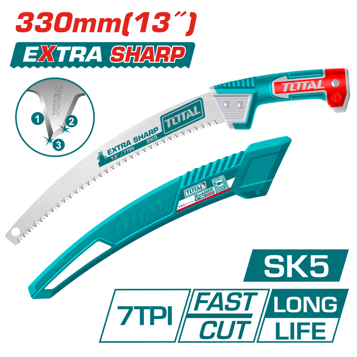 TOTAL Pruning Saw 330mm | 13" (THPS3308)