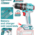 TOTAL Brushless Cordless Impact Drill 96N.m - Battery & Charger Sold Separately (TIDLI209681)