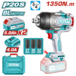 درل بوكس شحن بدون فحمات 3/4 إنش | 1350 نيوتن متر من توتال (TIWLI20135)