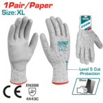 كفوف مقاومة للقطع – حماية مستوى 5، كف PU من توتال (TSP1702-XL)